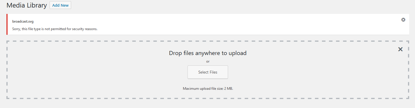 File upload error. File upload error